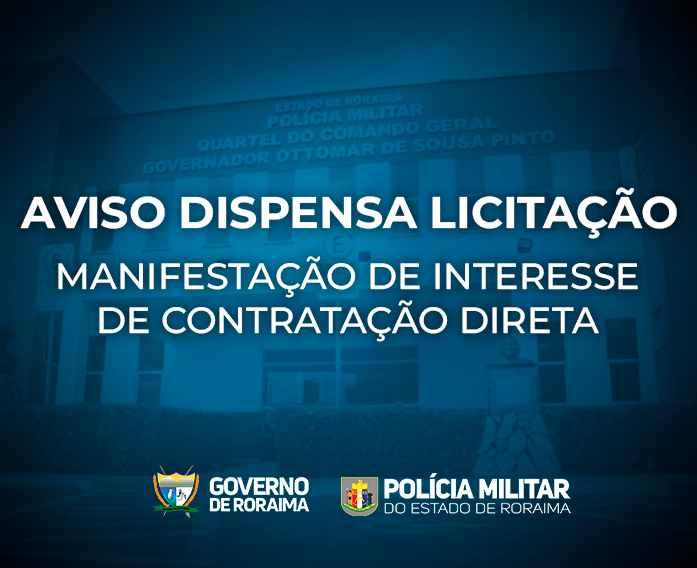 AVISO DISPENSA LICITAÇÃO MANIFESTAÇÃO DE INTERESSE DE CONTRATAÇÃO DIRETA